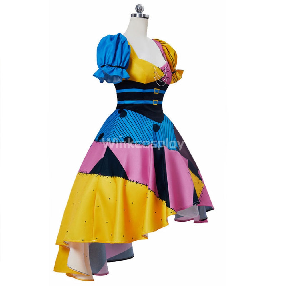 Nightmare Before Christmas Sally Halloween Dress Cosplay Costume