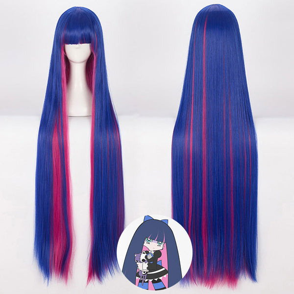 Panty And Stocking With Garterbelt Stocking Pink Blue Cosplay Wig