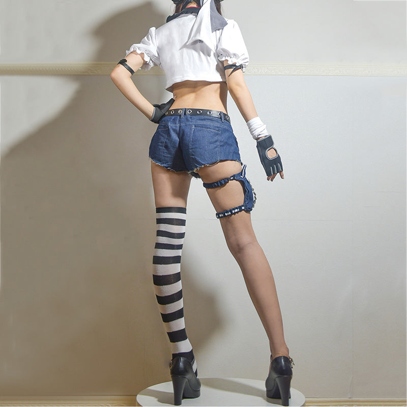 Panty And Stocking With Garterbelt Stocking Police Officer Cosplay Costume