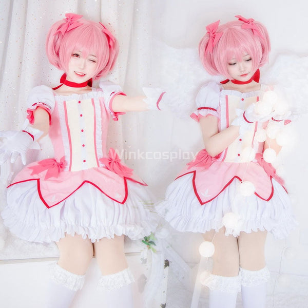 Puella Magi Madoka Magica Kaname Madoka Cosplay Costume