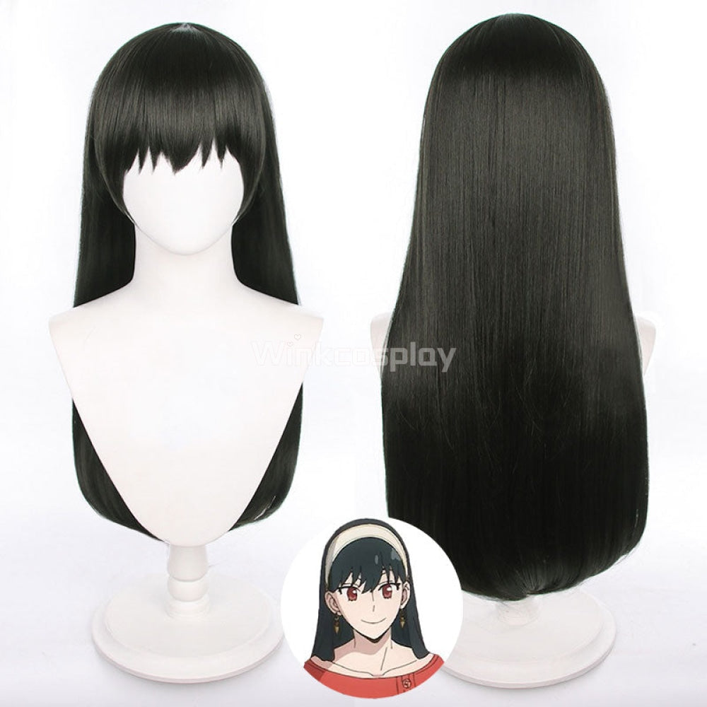 Spy x Family Yor Forger Daily Black Long Wig Cosplay Wig