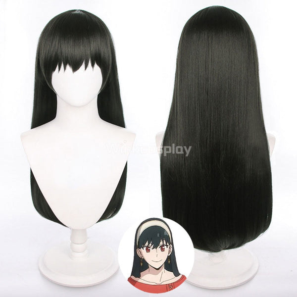 Spy x Family Yor Forger Daily Black Long Wig Cosplay Wig
