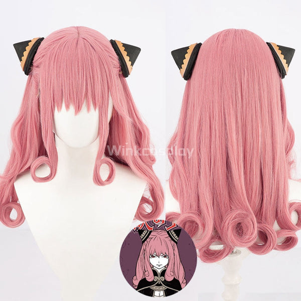 Spy x Family Rengoku no Ashe Anya Forger Pink Long Cosplay Wig