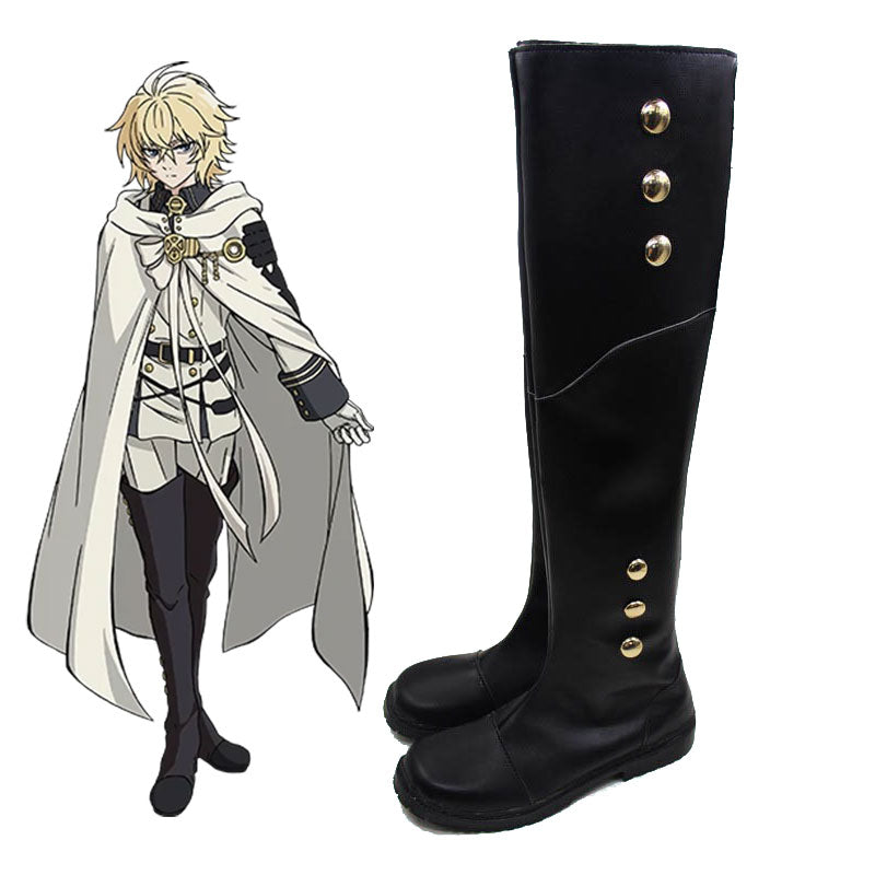 Seraph of the End Owari no Seraph Mikaela Hyakuya Shoes Cosplay Boots