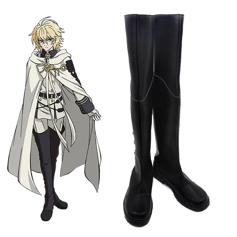 Seraph of the End Owari no Seraph Mikaela Hyakuya Shoes Cosplay Boots