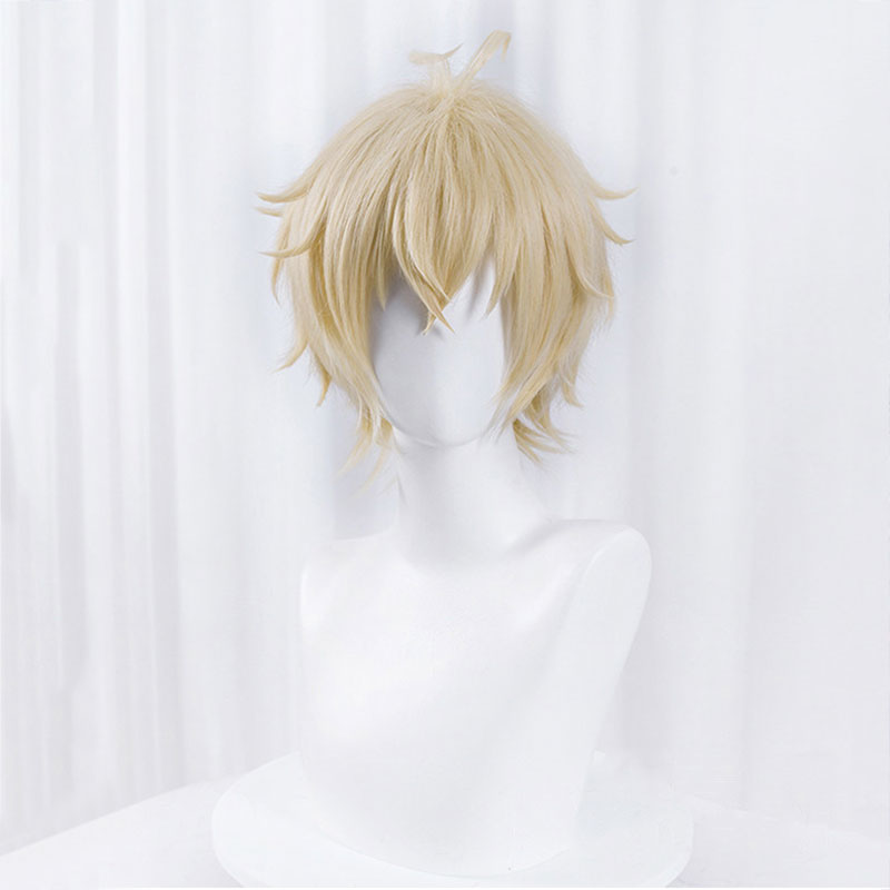 Seraph of the End Owari no Seraph Mikaela Hyakuya Golden Cosplay Wig