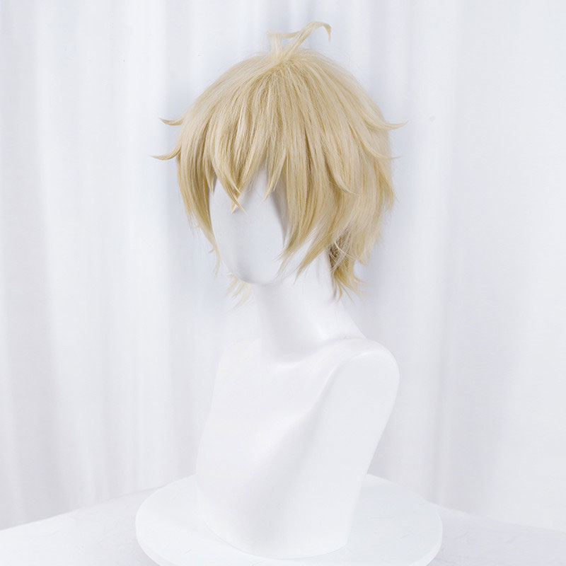 Seraph of the End Owari no Seraph Mikaela Hyakuya Golden Cosplay Wig