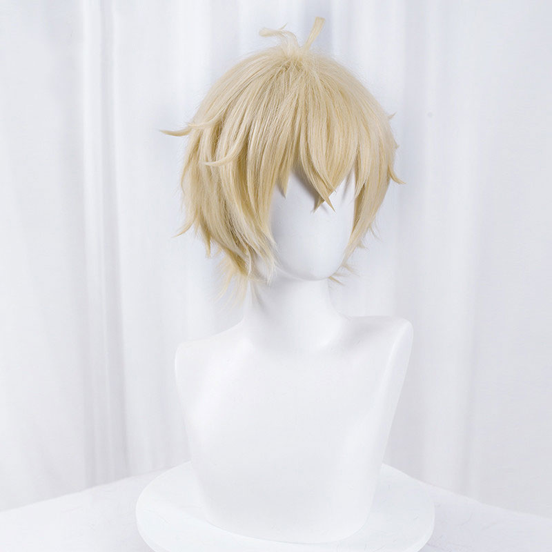 Seraph of the End Owari no Seraph Mikaela Hyakuya Golden Cosplay Wig