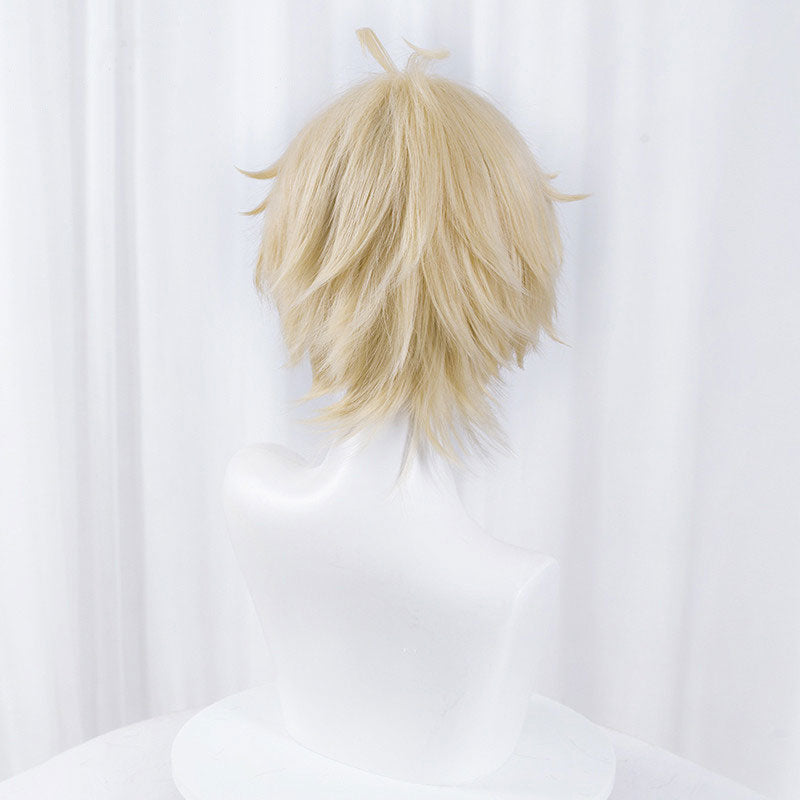 Seraph of the End Owari no Seraph Mikaela Hyakuya Golden Cosplay Wig