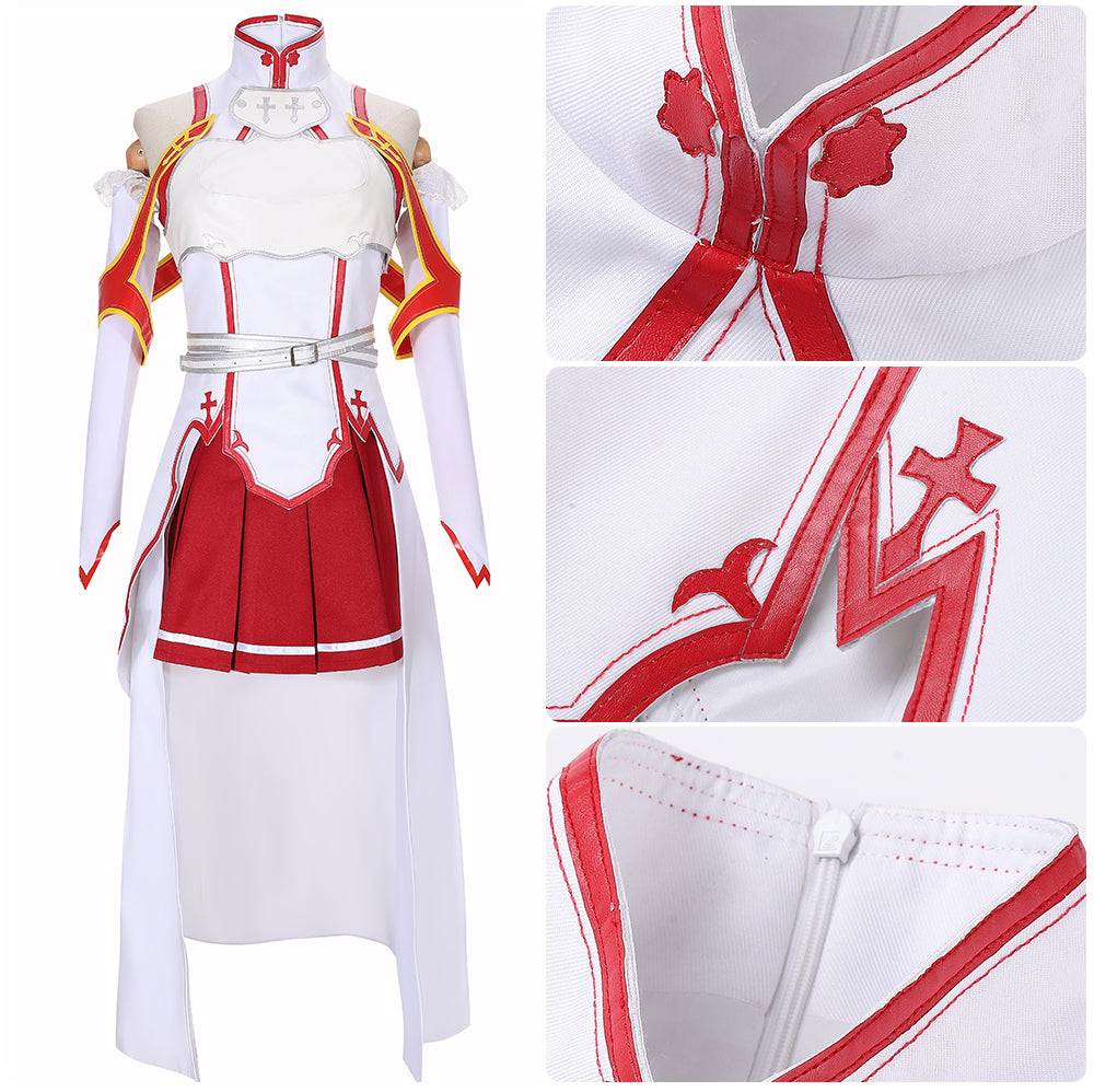 Sword Art Online SAO Yuuki Asuna Yuki Asuna Cosplay Costume