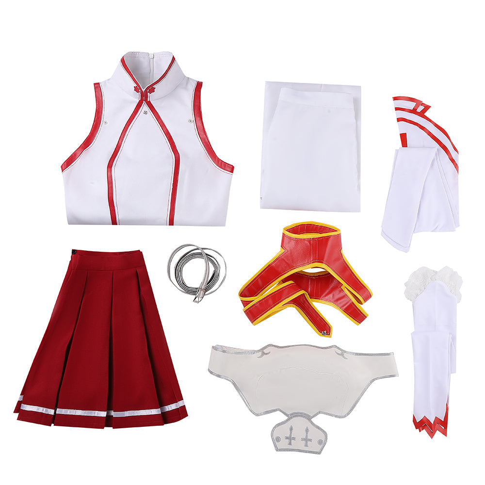 Sword Art Online SAO Yuuki Asuna Yuki Asuna Cosplay Costume