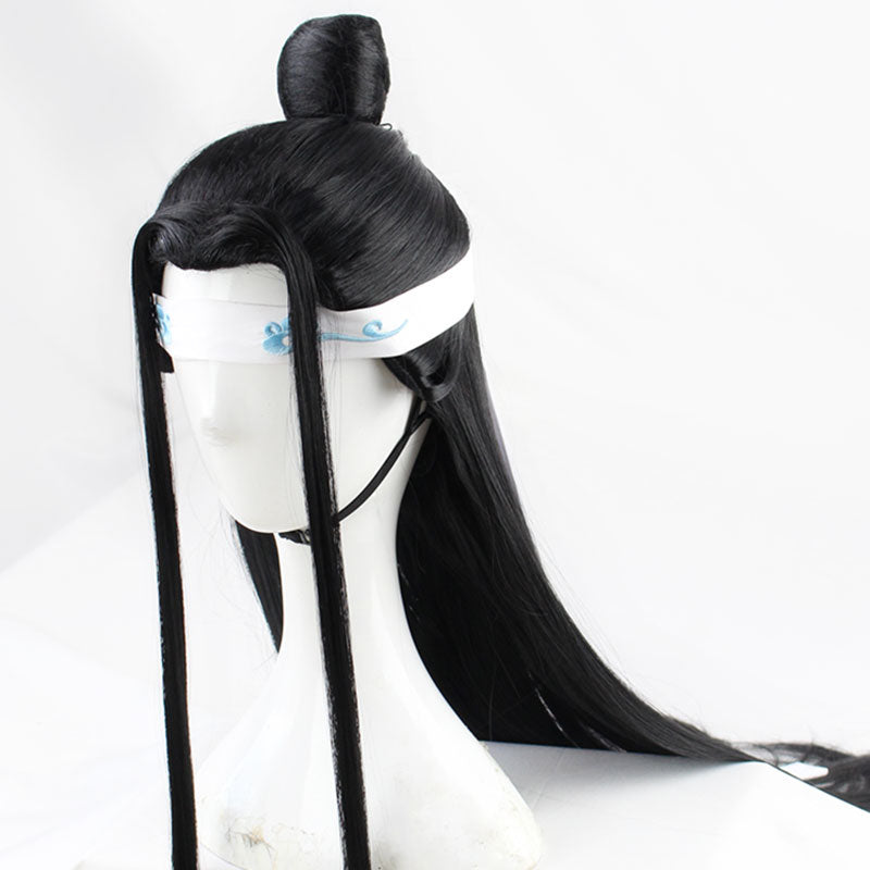 The Grandmaster of Demonic Cultivation Mo Dao Zu Shi Lan Wangji Black Cosplay Wig