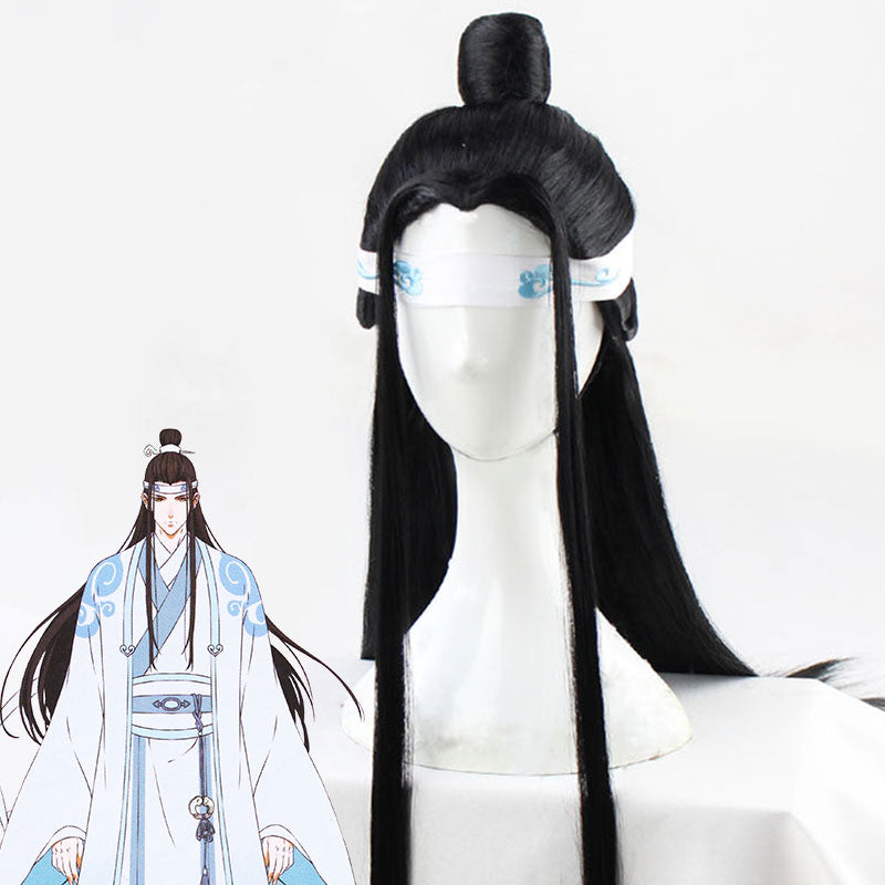 The Grandmaster of Demonic Cultivation Mo Dao Zu Shi Lan Wangji Black Cosplay Wig