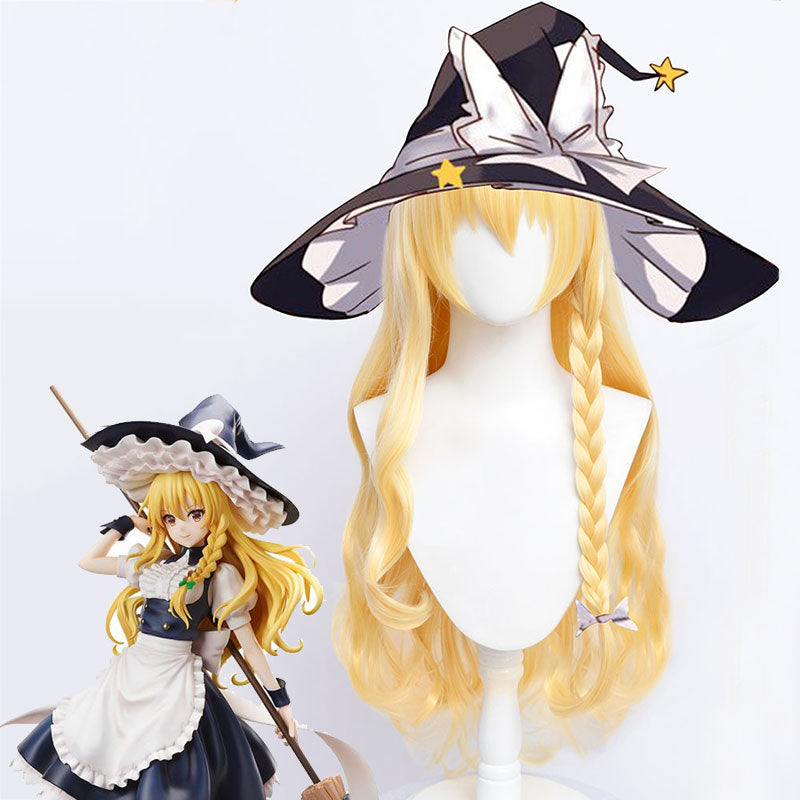 Touhou Project Marisa Kirisame Golden Cosplay Wig