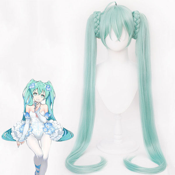 Vocaloid Hatsune Miku Flower Fairy Nemophila Cosplay Wig