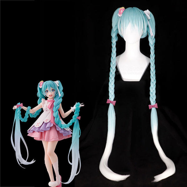 Vocaloid Hatsune Miku Rapunzel Long Hair Princess Cosplay Wig