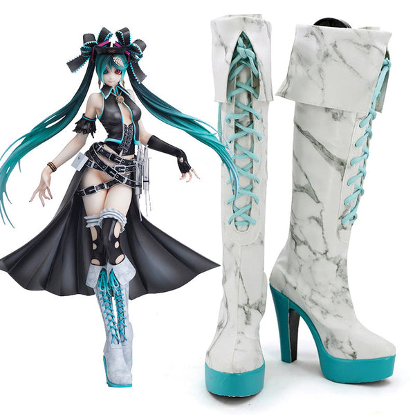 Vocaloid Hdge: Ca Calra non Scale Calne Ca Prisoner And Paper Plane Ver. Hatsune Miku Shoes Cosplay Boots