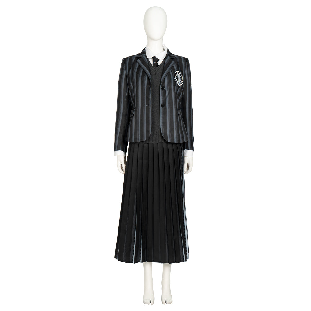 Wednesday 2022 Addams Family Wednesday Uniforms Cosplay Costume