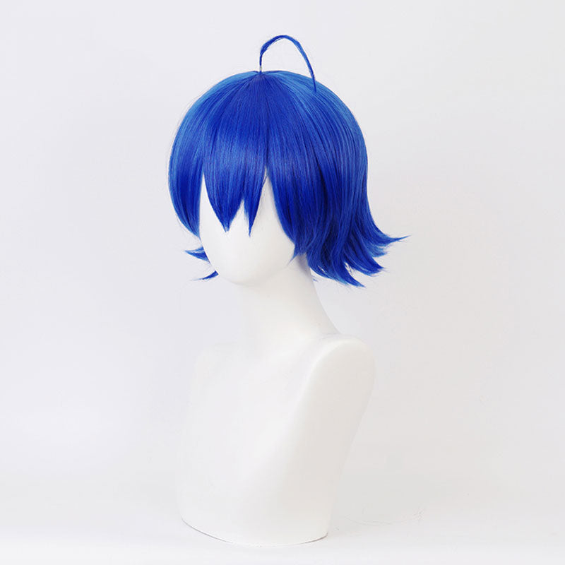 Welcome to Demon School! Iruma-kun Mairimashita! Iruma-kun Iruma Suzuki Blue Cosplay Wig