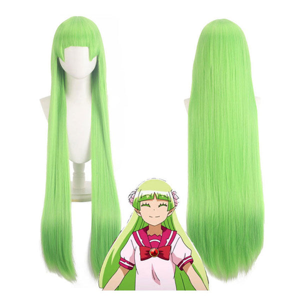 Welcome to Demon School! Iruma-kun Mairimashita! Iruma-kun Valac Clara Green Cosplay Wig