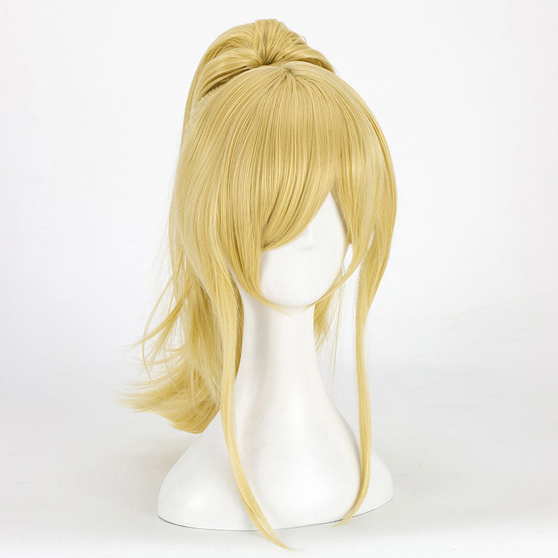 Your Lie in April Shigatsu wa Kimi no Uso Kaori Miyazono Golden Cosplay Wig