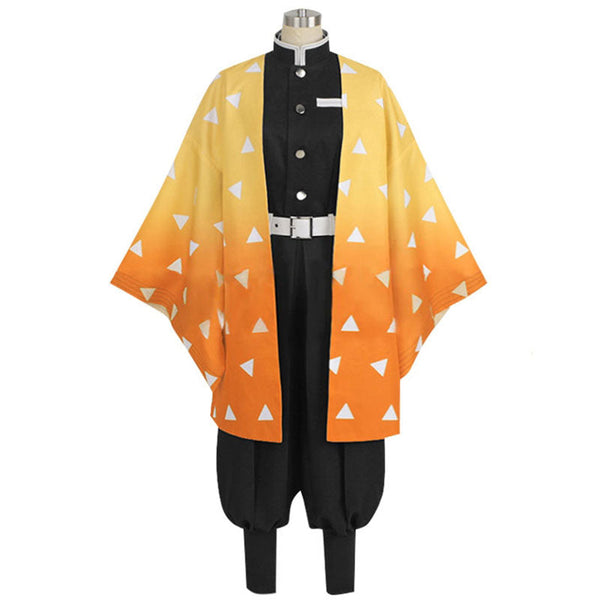 Demon Slayer: Kimetsu No Yaiba Agatsuma Zenitsu Cosplay Costume